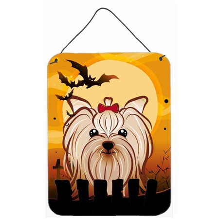 Carolines Treasures Halloween Yorkie Yorkishire Terrier Wall and Door Hanging Prints BB1762DS1216